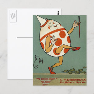 Humpty Dumpty, Klassieke Mother Goose-kinderrijmpj Briefkaart