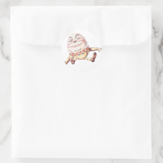 Humpty Dumpty Kleur Ronde Sticker (Tas)
