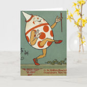 Humpty Dumpty,  moeder Goose Nursery Rhyme Kaart (Gele Bloem)