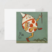 Humpty Dumpty,  moeder Goose Nursery Rhyme Kaart (Voorkant / Achterkant)