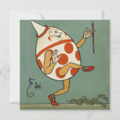 Humpty Dumpty,  moeder Goose Nursery Rhyme Kaart (Voorkant)