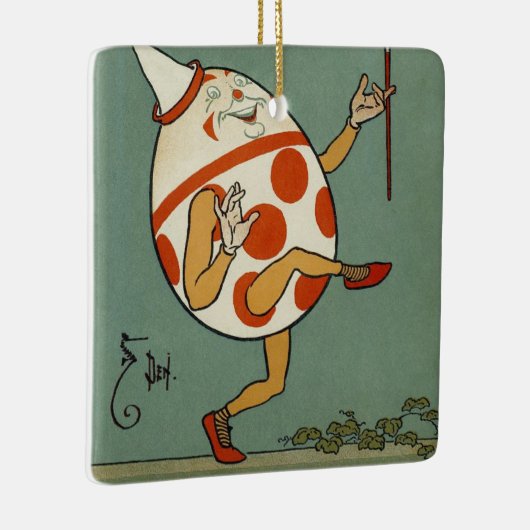 Humpty Dumpty,  moeder Goose Nursery Rhyme Keramisch Ornament (Rechts)