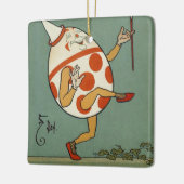 Humpty Dumpty,  moeder Goose Nursery Rhyme Keramisch Ornament (Links)