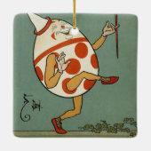 Humpty Dumpty,  moeder Goose Nursery Rhyme Keramisch Ornament (Achterkant)