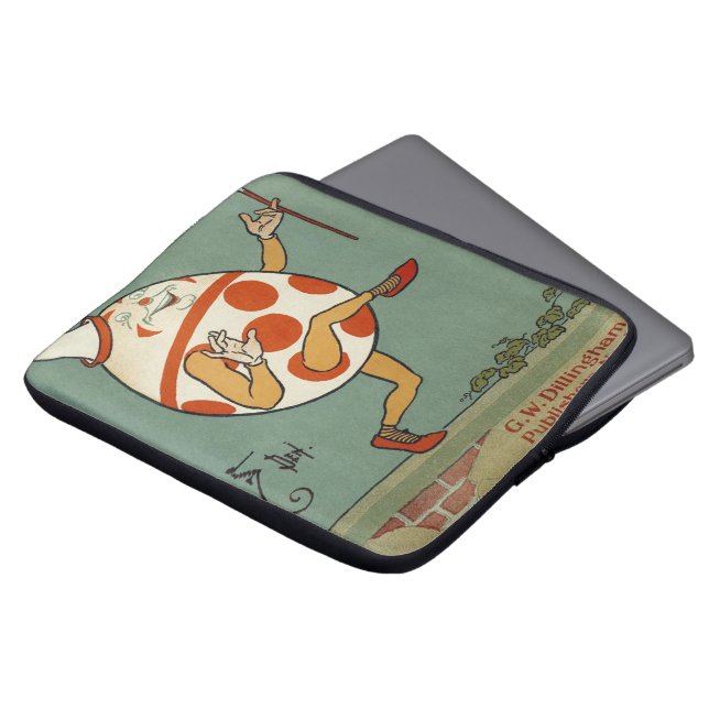 Humpty Dumpty,  moeder Goose Nursery Rhyme Laptop Sleeve (Voorkant top)