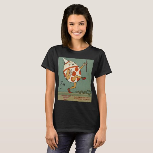 Humpty Dumpty,  moeder Goose Nursery Rhyme T-shirt (Voorkant volledig)