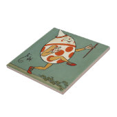 Humpty Dumpty,  moeder Goose Nursery Rhyme Tegeltje (Zijkant)