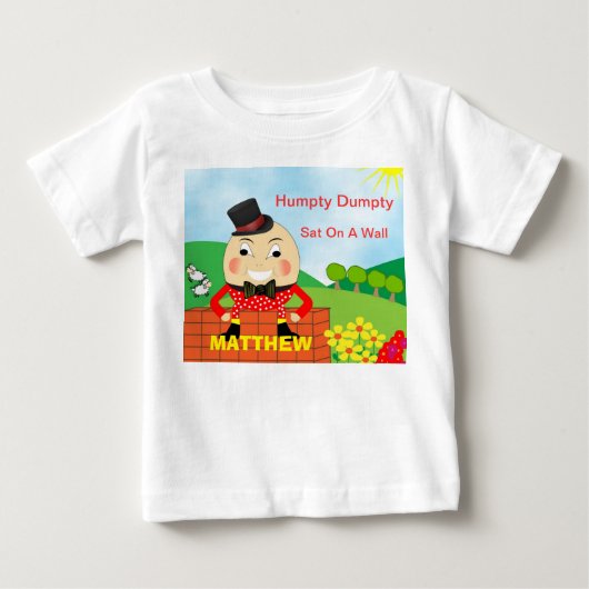Humpty Dumpty Nursery Rhyme Cute Personalized (Voorkant)