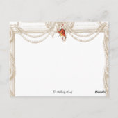 Humpty Dumpty on blue and white stripes Briefkaart (Achterkant)