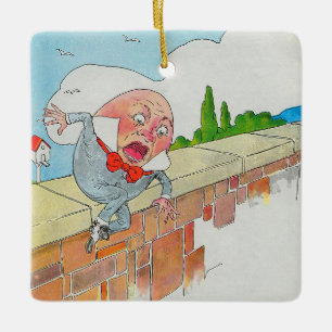 Humpty Dumpty op Muur Moeder Gans Kwekerij Rijm Keramisch Ornament