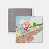 Humpty Dumpty op Muur Moeder Gans Kwekerij Rijm Magneet (Voorkant / Achterkant)