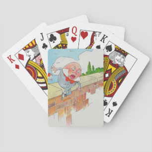 Humpty Dumpty op Muur Moeder Gans Kwekerij Rijm Pokerkaarten