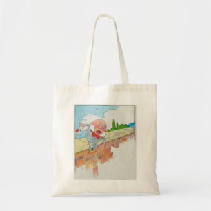 Humpty Dumpty op Muur Moeder Gans Kwekerij Rijm Tote Bag