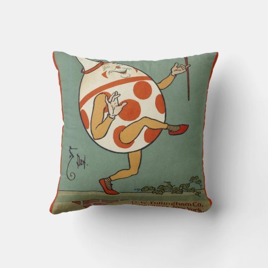 Humpty Dumpty, Oude Moeder de Gans-kinderrijm Kussen (Achterkant)