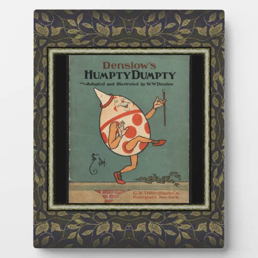 Humpty Dumpty-plaquette Fotoplaat (Voorkant)