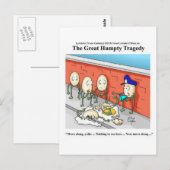 Humpty Dumpty Police Investigation Funny Gifts Briefkaart (Voorkant / Achterkant)