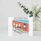 Humpty Dumpty Police Investigation Funny Gifts Briefkaart (Staand voorkant)