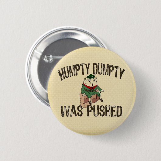 Humpty Dumpty Ronde Button 5,7 Cm (Voorkant /achterkant)