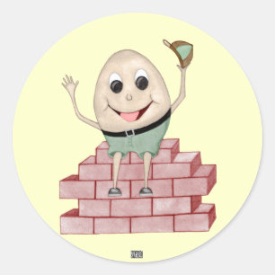 Humpty Dumpty Ronde Sticker