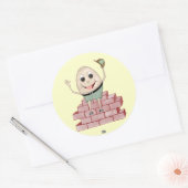 Humpty Dumpty Ronde Sticker (Envelop)