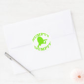 Humpty Dumpty Ronde Sticker (Envelop)