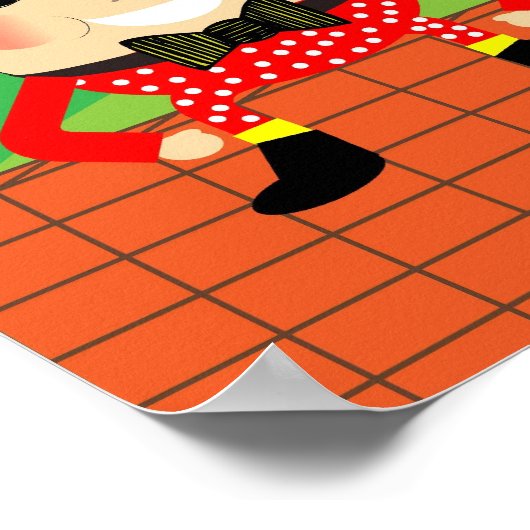 Humpty Dumpty Sat on the Wall Nursery Rhyme Poster (Hoek)