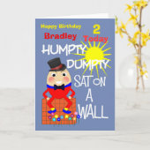 Humpty Dumpty Schattigee Gepersonaliseerde Kids Ve Kaart (Gele Bloem)