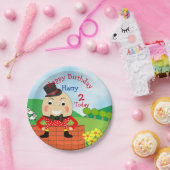 Humpty Dumpty Thleed Kids Birthday Party Editable Papieren Bordje (Feest)