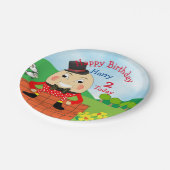 Humpty Dumpty Thleed Kids Birthday Party Editable Papieren Bordje (Gekanteld)