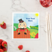 Humpty Dumpty Thleed Kids Birthday Party Editable Servetten (Insitu)