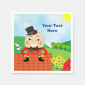 Humpty Dumpty Thleed Kids Birthday Party Editable Servetten (Voorkant)