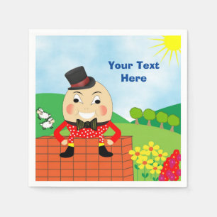Humpty Dumpty Thleed Kids Birthday Party Editable Servetten