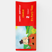 Humpty Dumpty Thleed Kids Birthday Party Editable Spandoek (Verticaal)