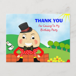 Humpty Dumpty Thormed Kinder Dank u Briefkaart