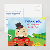 Humpty Dumpty Thormed Kinder Dank u Briefkaart (Voorkant / Achterkant)