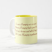 Humpty Dumpty Tweekleurige Koffiemok (Voorkant links)