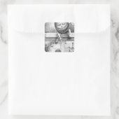 Humpty Dumpty Vierkante Sticker (Tas)