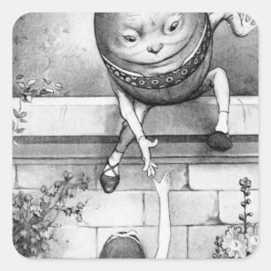 Humpty Dumpty Vierkante Sticker