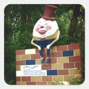 Humpty Dumpty Vierkante Sticker