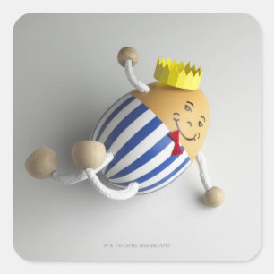 Humpty dumpty vierkante sticker