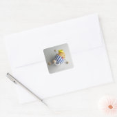 Humpty dumpty vierkante sticker (Envelop)