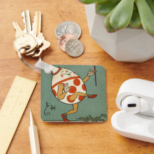 Humpty Dumpty, Vintage Mother Goose-kinderrijmpje Sleutelhanger