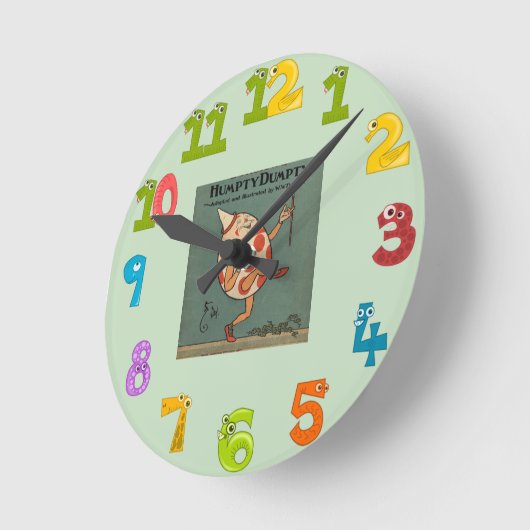 Humpty Dumpty Wall Clock Ronde Klok (Hoek)