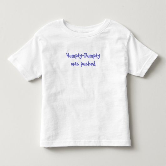 Humpty-Dumpty werd geduwd Kinder Shirts (Voorkant)