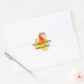 Humpty Dumpty werd geduwd! Ronde Sticker (Envelop)
