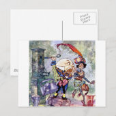 Humpty Dumpty wordt luidruchtig in Wonderland Briefkaart (Voorkant / Achterkant)