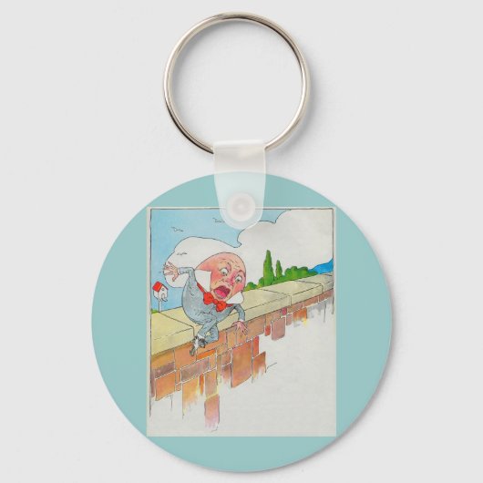 Humpty Dumpty zat aan de muur Sleutelhanger (Voorkant)