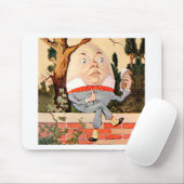 Humpty Dumpty zat op een muur in Wonderland Muismat (Met muis)