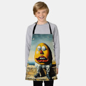 Humpty Dumpty zit op een muur Schort (Gedragen)