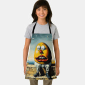 Humpty Dumpty zit op een muur Schort (Insitu)